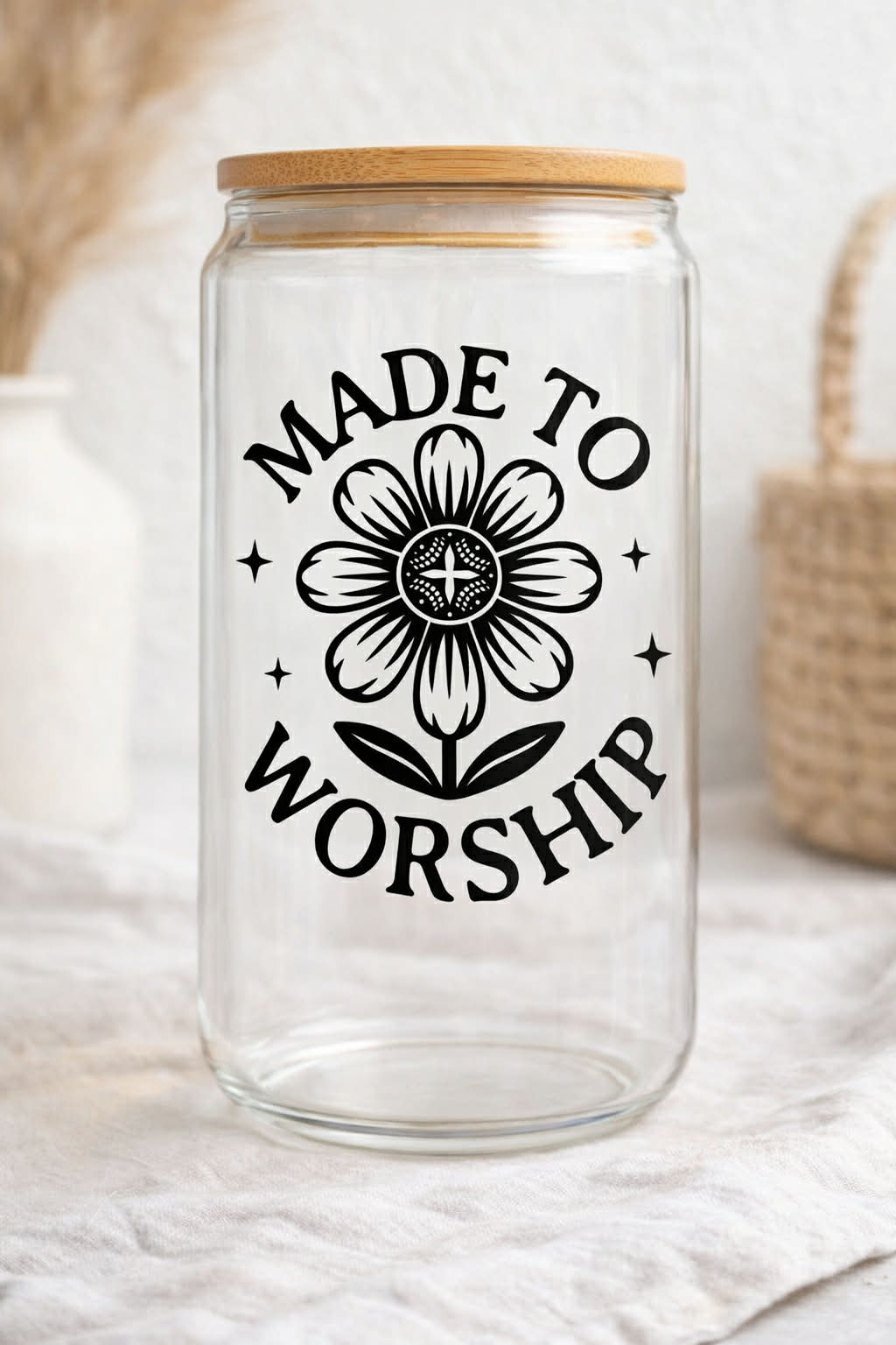 The "Made to Worship" Glass Tumbler