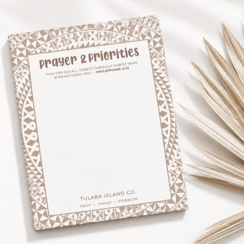 Prayer & Priorities - Masi Inspired