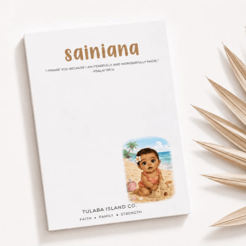 Personalised Island-Inspired Notepad