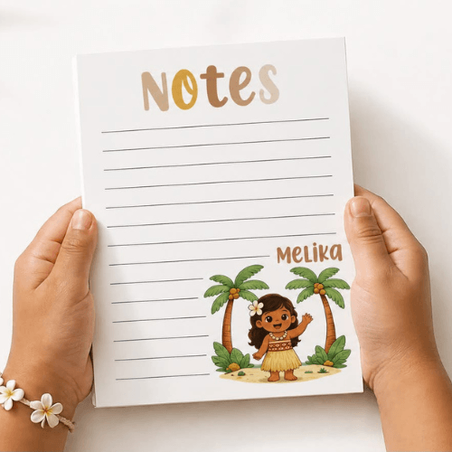 Personalised Island-Inspired Notepad